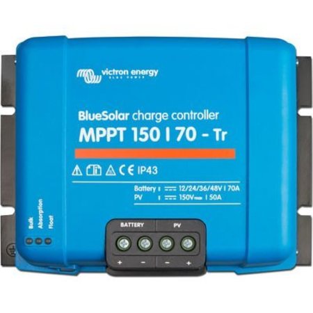 INVERTERS R US Victron Energy BlueSolar Charge Controller, MPPT 150/70-Tr Screw Connection, Blue, Aluminum SCC010070200